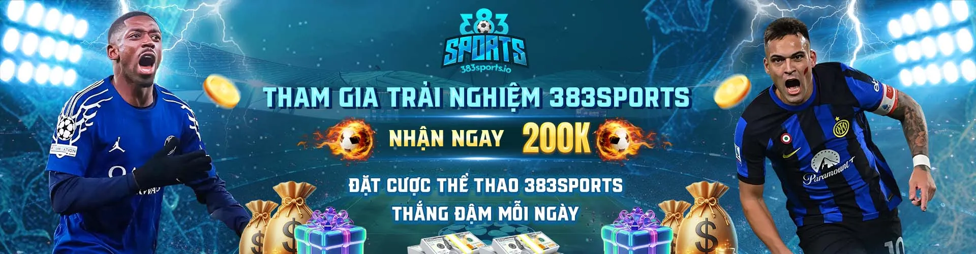 383sports Tham gia trải nghiệm nhận 200k